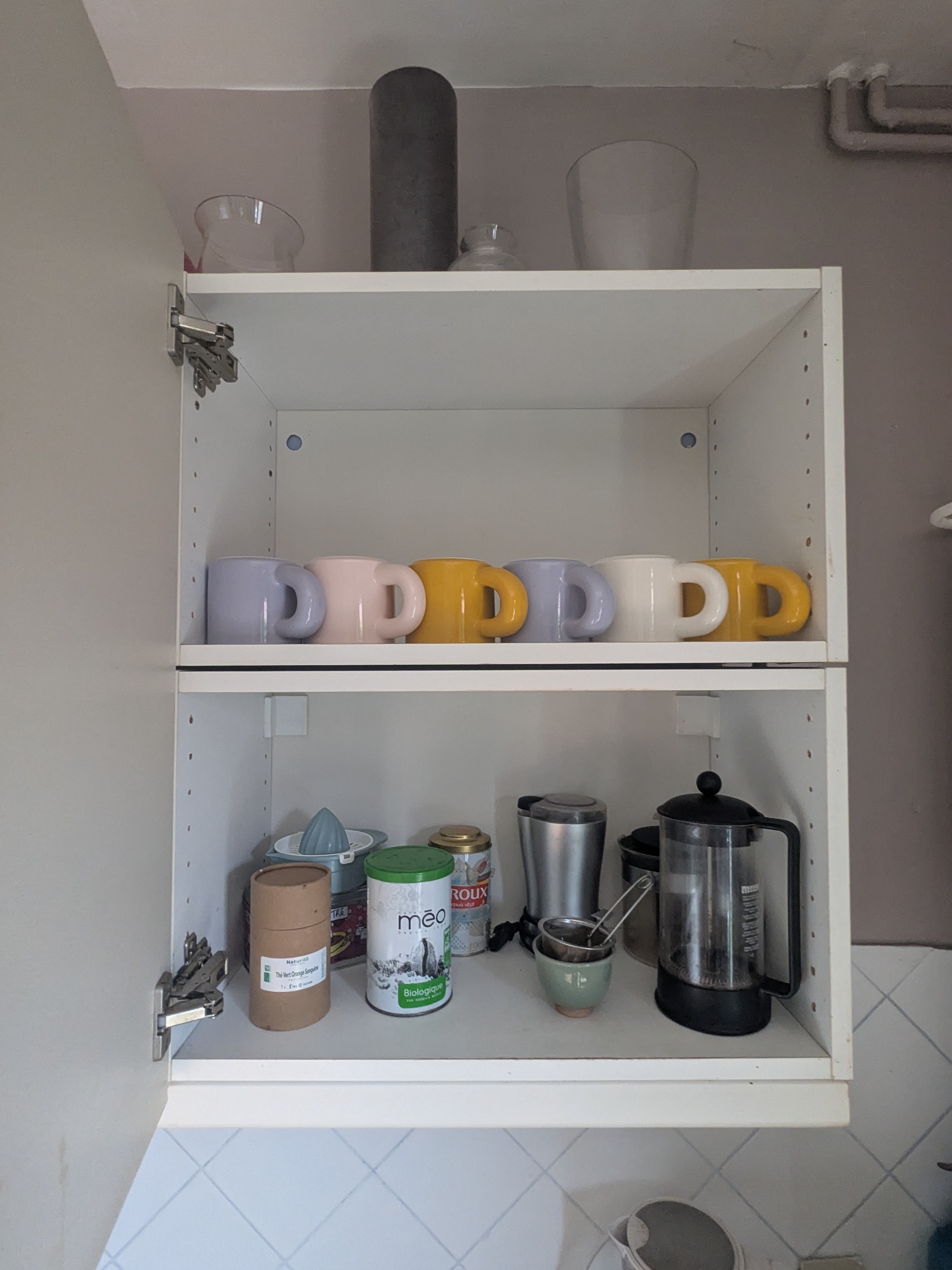 Placard petit déjeuner après